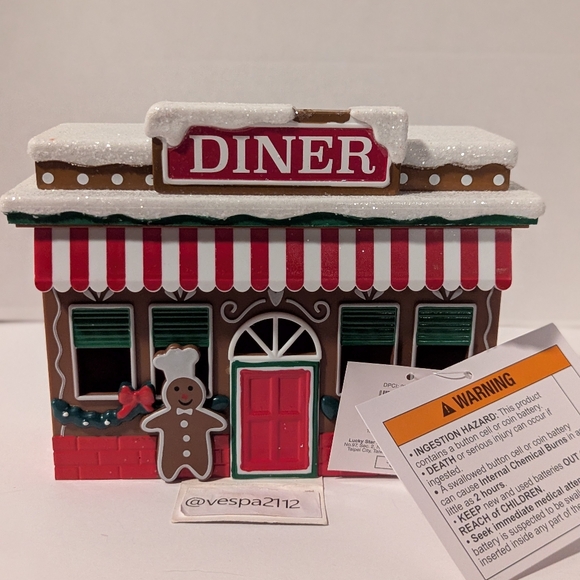 Target Bullseye Playground Christmas Village 3pc Cafe Toy Diner Gingerbread - Picture 3 of 13